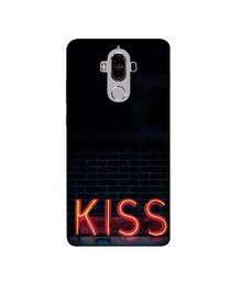 Amazon Brand - Solimo Designer Kiss 3D Printed Hard Back Case Mobile Cover for Huawei Mate 9