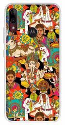 Amazon Brand - Solimo Designer Multicolor Spritual Festival Design Printed Soft Back Case Mobile Cover for Motorola Moto E6s / Motorola Moto E6 Plus