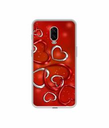 Amazon Brand - Solimo Designer Hearts UV Printed Soft Back Case Mobile Cover for OnePlus 6T