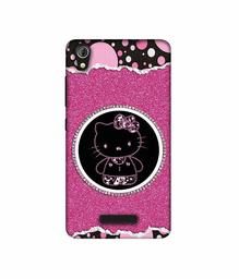 Amazon Brand - Solimo Designer Kitty with Glitter UV Printed Soft Back Case Mobile Cover for Gionee Pioneer P5W