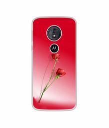 Amazon Brand - Solimo Designer Red Roses UV Printed Soft Back Case Mobile Cover for Motorola Moto G6 Play/Motorola Moto E5