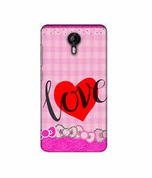 Amazon Brand - Solimo Designer Love Print On Cloth Pattern 3D Printed Hard Back Case Mobile Cover for Micromax Canvas Nitro 4G E455