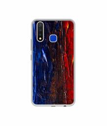 Amazon Brand - Solimo Designer Red Paint On Wall UV Printed Soft Back Case Mobile Cover for Vivo U20