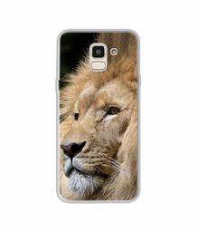 Amazon Brand - Solimo Designer Lion UV Printed Soft Back Case Mobile Cover for Samsung Galaxy J6