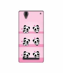 Amazon Brand - Solimo Designer Panda Pattern 3D Printed Hard Back Case Mobile Cover for Sony Xperia T2 Ultra