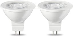 AmazonBasics LED GU5.3 MR16 Spotlight Bulb, 4.5W (Equivalent to 35W), Warm White- Pack of 2