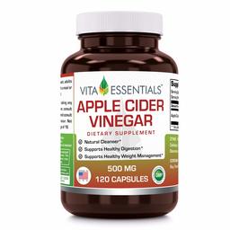 Vita Essentials Nutritional Supplements, Apple Cider Vinegar, 500 Mg, 120 Count