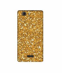 Amazon Brand - Solimo Designer Golden Sparkle 3D Printed Hard Back Case Mobile Cover for Micromax Canvas Nitro 2 E311