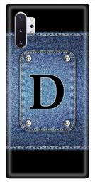 Amazon Brand - Solimo Designer Button Jeans Alphabet-D 3D Printed Hard Back Case Mobile Cover for Samsung Galaxy Note 10 Plus