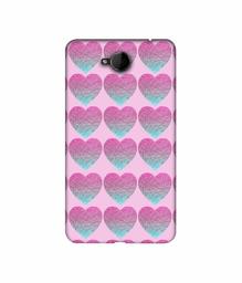 Amazon Brand - Solimo Designer Sparkle Heart Texture 3D Printed Hard Back Case Mobile Cover for Microsoft Lumia 650