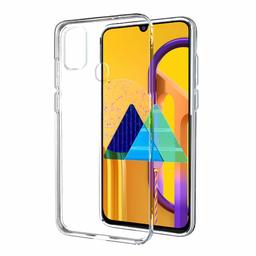 Amazon Brand - Solimo Mobile Cover (Soft & Flexible Back case) for Samsung Galaxy M30s (Transparent)