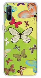 Amazon Brand - Solimo Designer Multicolor Butterfly Art Design Printed Soft Back Case Mobile Cover for Realme C3