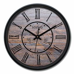 Amazon Brand - Solimo 12-inch Wall Clock - Star Gazer (Silent Movement)