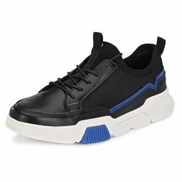 Klepe Men's Black/Blue Sneakers-10 UK (44 EU) (11 US) (FTK/112212/BLK)