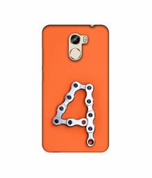 Amazon Brand - Solimo Designer Number Four 3D Printed Hard Back Case Mobile Cover for Gionee X1