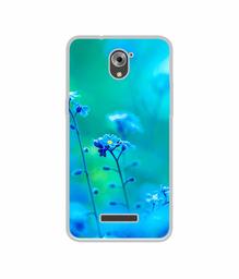 Amazon Brand - Solimo Designer Blue Flower UV Printed Soft Back Case Mobile Cover for Coolpad Mega 3