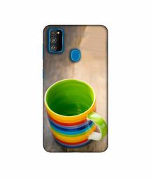 Amazon Brand - Solimo Designer Multicolor Cup 3D Printed Hard Back Case Mobile Cover for Samsung Galaxy M21 / M30s