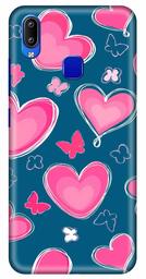 Amazon Brand - Solimo Designer Heart Pattern Design 3D Printed Hard Back Case Mobile Cover for Vivo Y93