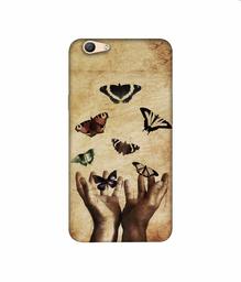 Amazon Brand - Solimo Designer Butterflies 3D Printed Hard Back Case Mobile Cover for Oppo F1s