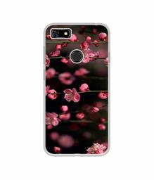 Amazon Brand - Solimo Designer Pink Flowers UV Printed Soft Back Case Mobile Cover for Lenovo A5