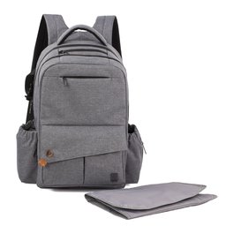 EONO multi-fonction sac à dos sac de couche bébé avec matelas à langer, design de mode avec des matériaux imperméable pour maman et papa