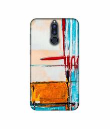 Amazon Brand - Solimo Designer Glass Paint 3D Printed Hard Back Case Mobile Cover for Huawei Honor 9i