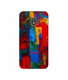 Amazon Brand - Solimo Designer Multiolor Brush Texture on Wall 3D Printed Hard Back Case Mobile Cover for Samsung Galaxy J2 Core