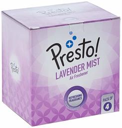 Amazon Brand - Presto! Bathroom Air Freshener - Lavender Mist (75 gm, Pack of 4)