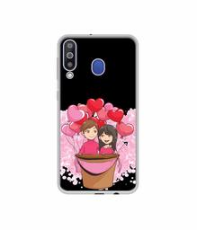 Amazon Brand - Solimo Designer Boy and Girl UV Printed Soft Back Case Mobile Cover for Samsung Galaxy M30