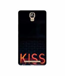 Amazon Brand - Solimo Designer Kiss 3D Printed Hard Back Case Mobile Cover for Gionee Marathon M5 Plus