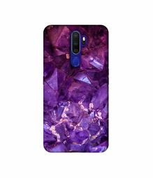 Amazon Brand - Solimo Designer Purpal Stone 3D Printed Hard Back Case Mobile Cover for Oppo A9 (2020)