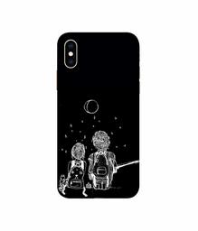 Amazon Brand - Solimo Designer Couples Sitting at Dark 3D Printed Hard Back Case Mobile Cover for Apple iPhone Xs Max