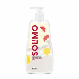 Amazon Brand - Solimo Lime Grapefruit Body Lotion, No Paraben, Sulphates, Phthlates, Mineral Oil, 100% Vegan, 400 ml