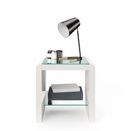 Movian Table d'appoint, Blanc, 35x42,7x42,7 cm