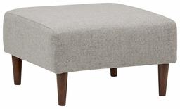 Rivet Ava Mid-Century Modern Ottoman, 25.6