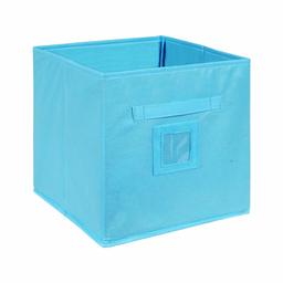 Amazon Brand - Solimo Fabric Storage Box, Medium, Medical Blue