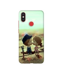 Amazon Brand - Solimo Designer Love Couples Pattern 3D Printed Hard Back Case Mobile Cover for Mi A2