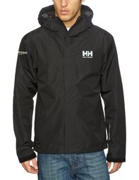 Amazon Gear Helly Hansen Men's Seven J Rain Jacket, Black, XX-Large