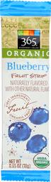 365 Everyday Value, Organic Fruit Strip, Blueberry, 0.65 oz