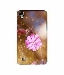 Amazon Brand - Solimo Designer Pink Flower 3D Printed Hard Back Case Mobile Cover for LG X Power