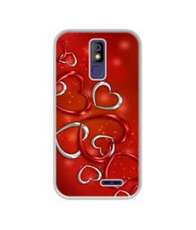 Amazon Brand - Solimo Designer Hearts UV Printed Soft Back Case Mobile Cover for Panasonic P100