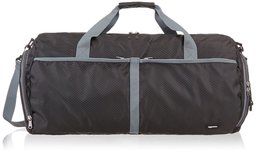 AmazonBasics Packable Travel Gym Duffel Bag - 23 Inch, Black