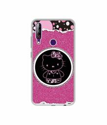 Amazon Brand - Solimo Designer Kitty with Glitter UV Printed Soft Back Case Mobile Cover for LG W30 Pro