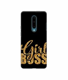 Amazon Brand - Solimo Designer Sparkle Girl Boss 3D Printed Hard Back Case Mobile Cover for OnePlus 7