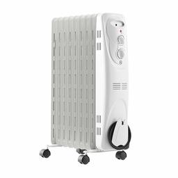 AmazonBasics Oil Filled Portable Radiator Heater, 9 Fins and 3 Heat Settings, 2000W - [UK plug]