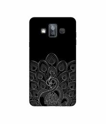 Amazon Brand - Solimo Designer Peacock Pattern 3D Printed Hard Back Case Mobile Cover for Samsung Galaxy J7 Duo