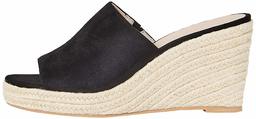 find. Women's High Wedge Espadrille, Black, 6 UK