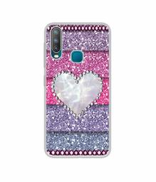 Amazon Brand - Solimo Designer Stone Heart UV Printed Soft Back Case Mobile Cover for Vivo U10