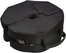 AmazonBasics Outdoor Patio Umbrella Base Weight Bag, Round