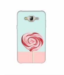 Amazon Brand - Solimo Designer Round Candy 3D Printed Hard Back Case Mobile Cover for Samsung Galaxy J2 (2016)